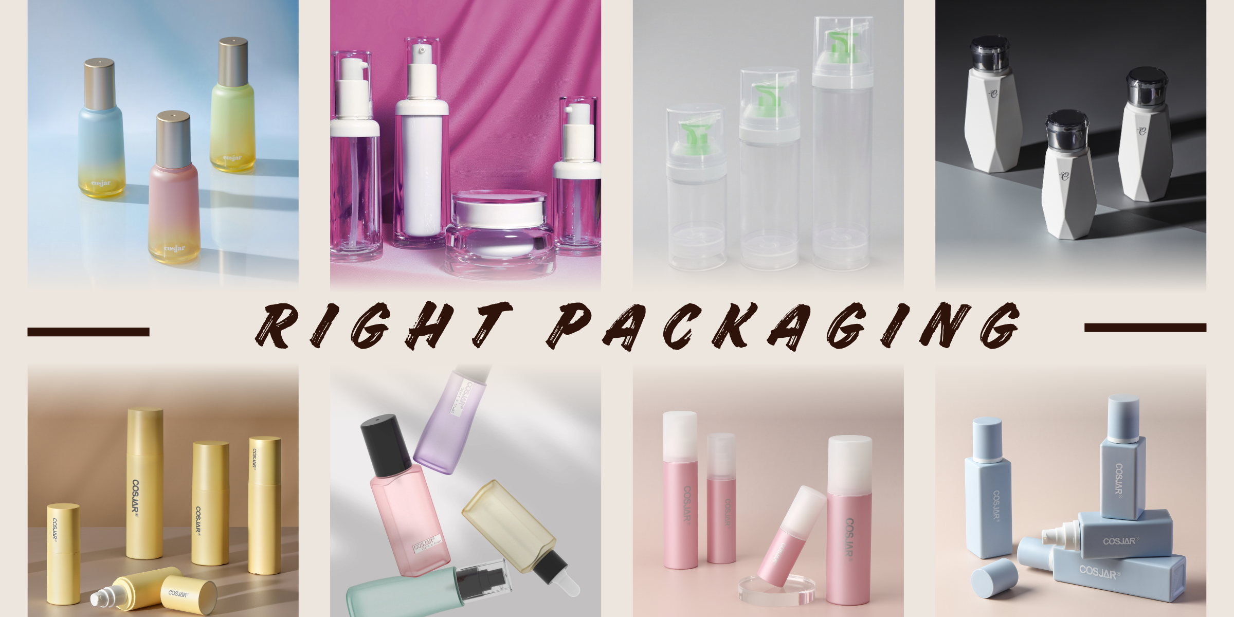 COSJAR will quide you while choosing the packaging for your skincare line